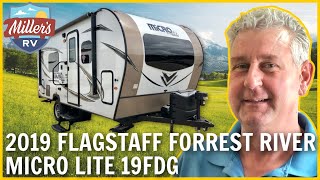 2019 Flagstaff Forest River Micro Lite 19FD Travel Trailer  Camper Review [upl. by Hennessey421]