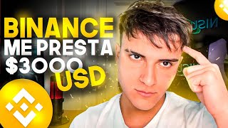 Binance me presta 3k  Como pedirsolicitar un PRESTAMO en Binance [upl. by Enaywd]