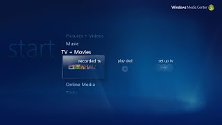 Windows Vistas Windows Media Center [upl. by Eelyk]