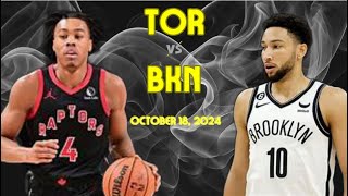 Toronto Raptors vs Brooklyn Nets Full Game Highlights  October 18 2024  NBA Pre Season [upl. by Ermey21]