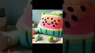 Crochet cushion cover design crochet cushion cover design pillow craft art shorts short [upl. by Stutsman]