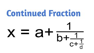 How to solve Continued FractionMaths Resolution youtubevideos youtubeeducation math continued [upl. by Ecnar179]