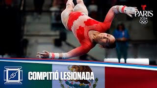 Gimnasta mexicana se rompe el ligamento y así compitió en París 2024  Juegos Olímpicos París 2024 [upl. by Rennat]