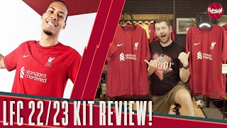 LIVERPOOL 2223 KIT REVIEW Match amp Stadium Versions Compared [upl. by Zakaria]