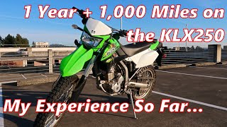 2018 Kawasaki KLX250 1000 Mile Review  Do I regret it [upl. by Georgeanna]