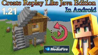 Official REPLAY MOD for MCPE 121  Pocket Edition Replay Mod Tutorial Mediafire [upl. by Ramed]