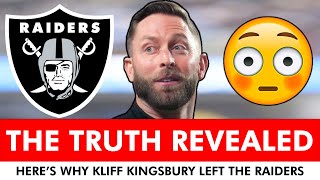 Raiders News Here’s Why Kliff Kingsbury Left Las Vegas  Kliff To Washington New OC Candidates [upl. by Nobie372]