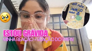 ESTOU GRAVIDA 2 GRAVIDEZ DESCOBRINDO A GRAVIDEZ Revelando a gravidez ao papai😭🙌🏻 [upl. by Gwenny]