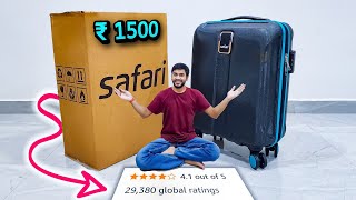 Best Trolley Bag for Travelling in India  Safari Cabin Luggage Unboxing and Review 🔥 [upl. by Newol312]