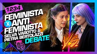 DEBATE FEMINISMO PIETRA BERTOLAZZI X SELVA ESPECTRO CINZA  Inteligência Ltda Podcast 1234 [upl. by Aner]