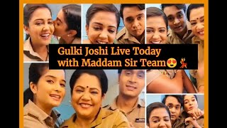 Gulki Joshi Live Today on Instagram with Full Maddam Sir Team😍💃Yukti Kapoor Bhavika Sharma Priyanshu [upl. by Arleta]