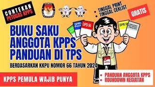 PIDATO KETUA KPPS DAN TUGAS ANGGOTA KPPS DI TPS kpps kpps2024 tps pemilu2024 [upl. by Ennaej]