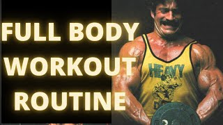 Mike Mentzer High Intensity Training Full Body Workout [upl. by Deb]