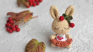 how to crochet a BUNNY GUELDER ROSE Ukrainian kalyna detailed tutorial [upl. by Brawley]