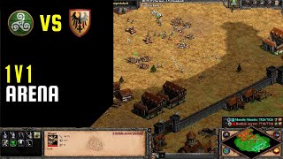 Kelten vs Teutonen auf Arena  Rangliste Age of Empires 2 Definitive Edition [upl. by Savill685]