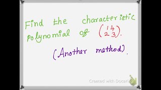 characteristic polynomial  Problem 2 in Tamil Matrices Engineering Mathematics [upl. by Dedra]