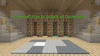 Minecraft Console  HOW TO UNLOCK all the BOOKSHELVES in the MINECRAFT LOBBY [upl. by Reywas]