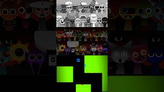 All Incredibox Sprunki Characters Singing Together Mod Happy vs Horror  Blue Bouncing Square [upl. by Holmen]