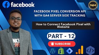 How to Connect Facebook Pixel with Website  FBPage View Tracking  FB Pixel CAPI Part 12 [upl. by Arikahs]