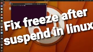 Fix freeze after suspend on ubuntu gnomeGDM Nvidia only could be outdated please back up first [upl. by Phillida411]