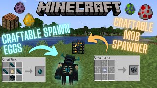 I Made Mob Spawn Eggs and Mob Spawners Craftable in Minecraft [upl. by Maxey366]