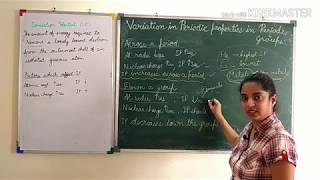 Periodic Table Trends in properties Class 10 ICSE Chemistry [upl. by Nylassej]