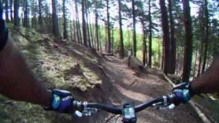 Cannock Chase  Monkey trail best bits Upper Cliff with faceplant [upl. by Abrahams]