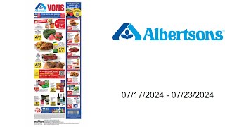 Albertsons Weekly Ad US  07172024  07232024 [upl. by Noyk]