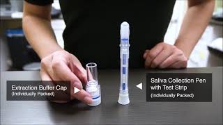 DSD877 Rapid Saliva Drug Testing Kit product demo [upl. by Hairahs801]