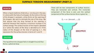 FLUID MECHANICS  DETERMINATION OF SURFACE TENSION  PART 2 physics water iit [upl. by Priest]