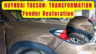 Hyundai Tucson Fender Restoration Before amp After  Unbelievable Transformation [upl. by Egap]