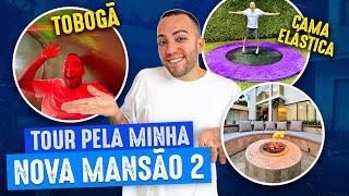 TOUR PELA MINHA NOVA MANSÃO 2 Tobogã Cama Elástica Piscina e [upl. by Fidellia232]