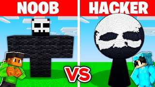 NOOB vs HACKER I Cheated In a SPRUNKI BLACK Build Challenge [upl. by Enileuqaj]