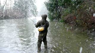 Steelhead fly fishing on the Wallace River Washington [upl. by Anomar299]