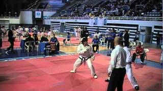 TAEKWONDO ITF EXCELENTE TECNICA GIRO PATADA DE COSTADO [upl. by Hgierb]