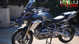 BMW R 1200 GS with Akrapovic exhaust startup amp walkaround [upl. by Hobard]