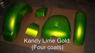 How To  paint Custom Candy  kandy  on motorcycle [upl. by Antonia]