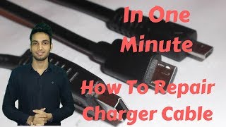 How To Repair Charger Cable In One Minute [upl. by Ah740]