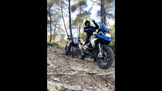 KTM 1290 Super Adventure S and BMW 1200 GS  Off road GoPro [upl. by Thurston]