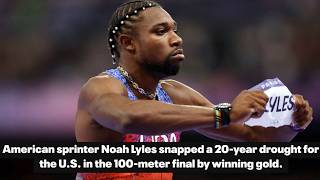 NOAH LYLES IS THE FASTEST MAN ALIVE 🔥 Check out the numbers behind the win 🥇 [upl. by Enahsal]