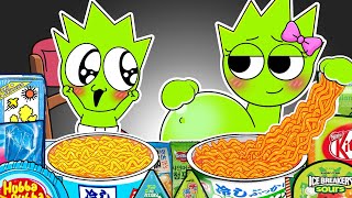 SPRUNKI ASMR  OWAKCK Pregnant amp Baby Convenience Store Food Mukbang  Incredibox Animation [upl. by Akihsan]