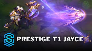 Prestige T1 Jayce Skin Spotlight  PreRelease  PBE Preview  League of Legends [upl. by Hoban]