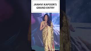 Janhvi Kapoor makes a grand entry at Devara Part 1 Trailer Launch  Video [upl. by Flodnar263]