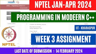 NPTEL Programming in Modern C Week 2 Assignment Solutions 2024   OPEducore [upl. by Brout]