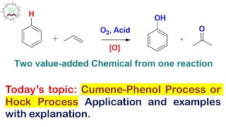 Cumene Phenol Process or Hock Process Application and Examples [upl. by Llenoil]