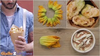 FIORI DI ZUCCA RIPIENI  Ricetta in 1 minuto [upl. by Handler]