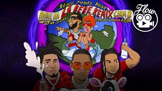 Anuel AA Cardi B Black Jonas Point Secreto amp Liro Shaq  La Bebe Remix Audio Oficial [upl. by Hcurab]