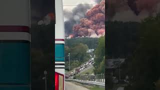 Massive Chemical Fire at BioLabs in Conyers Georgia USA Spewing Toxic Polluted Smoke Over Region [upl. by Justinn291]