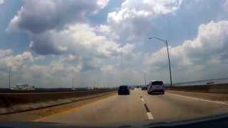 Driving on Interstate 10 from Mobile Al to Baldwin Alabama [upl. by Seibold]