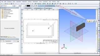 CAD 3D  Tflex cursus 2 Plaatje met gat en werktekening maken in tflex [upl. by Nomde49]